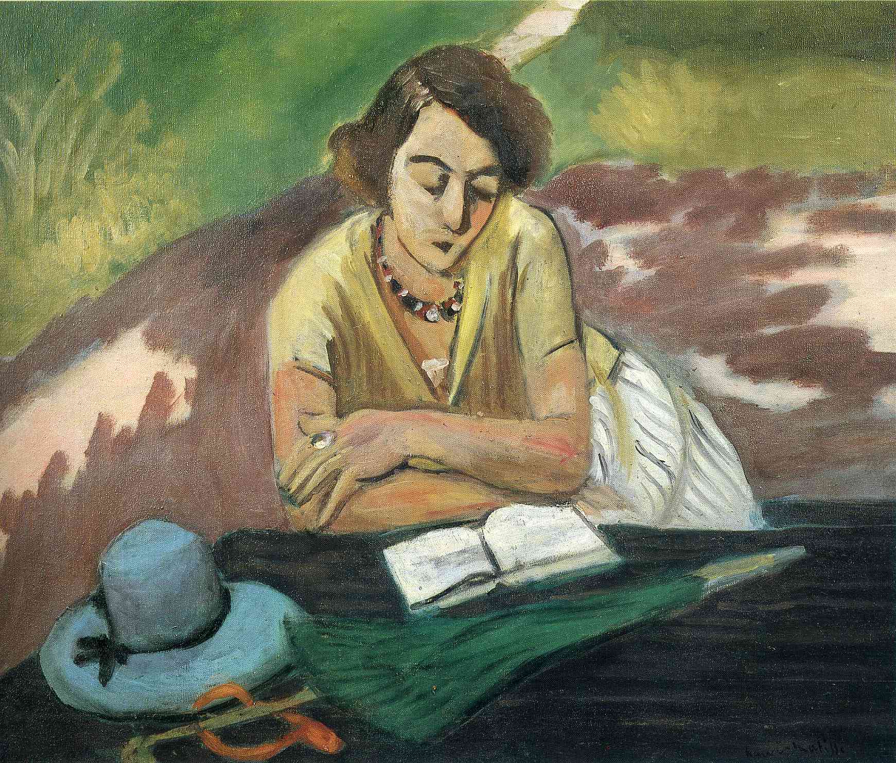 Henri Matisse - Reading Woman with Parasol 1921
